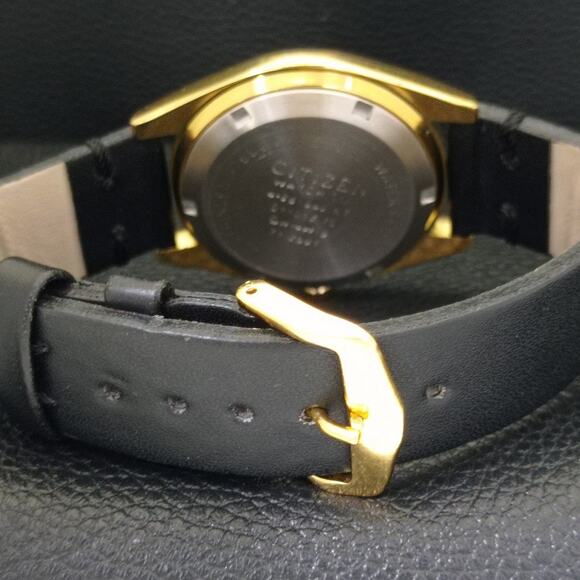 Vintage 1990 Arabic Citizen Automatic Mens Gold Watch W/daydate & Silver accents - Picture 2 of 10